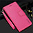 Custodia Portafoglio In Pelle Cover con Supporto L05 per Samsung Galaxy S21 Ultra 5G Rosa Caldo