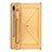 Custodia Portafoglio In Pelle Cover con Supporto L05 per Samsung Galaxy Tab S6 10.5 SM-T860 Oro