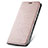 Custodia Portafoglio In Pelle Cover con Supporto L05 per Vivo V20 Pro 5G Oro Rosa