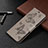 Custodia Portafoglio In Pelle Cover con Supporto L05 per Xiaomi Redmi Note 9S Grigio