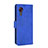 Custodia Portafoglio In Pelle Cover con Supporto L05Z per Samsung Galaxy XCover 5 SM-G525F Blu