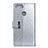 Custodia Portafoglio In Pelle Cover con Supporto L06 per Asus Zenfone Max Plus M1 ZB570TL Argento