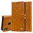 Custodia Portafoglio In Pelle Cover con Supporto L06 per Huawei Honor V10 Lite Arancione