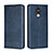Custodia Portafoglio In Pelle Cover con Supporto L06 per Huawei Mate 20 Lite Blu