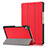 Custodia Portafoglio In Pelle Cover con Supporto L06 per Huawei MediaPad M6 8.4 Rosso