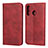 Custodia Portafoglio In Pelle Cover con Supporto L06 per Huawei Nova 4e Rosso