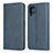 Custodia Portafoglio In Pelle Cover con Supporto L06 per Huawei Nova 6 SE Blu