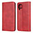 Custodia Portafoglio In Pelle Cover con Supporto L06 per Huawei Nova 6 SE Rosso