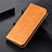 Custodia Portafoglio In Pelle Cover con Supporto L06 per Nokia 8.3 5G Arancione