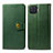 Custodia Portafoglio In Pelle Cover con Supporto L06 per Oppo A93 Verde