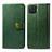 Custodia Portafoglio In Pelle Cover con Supporto L06 per Oppo Reno4 F Verde