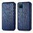 Custodia Portafoglio In Pelle Cover con Supporto L06 per Samsung Galaxy A12 Blu
