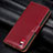 Custodia Portafoglio In Pelle Cover con Supporto L06 per Samsung Galaxy A41 Rosso