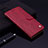 Custodia Portafoglio In Pelle Cover con Supporto L06 per Samsung Galaxy M21s Rosso