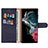 Custodia Portafoglio In Pelle Cover con Supporto L06 per Samsung Galaxy S21 Ultra 5G