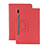 Custodia Portafoglio In Pelle Cover con Supporto L06 per Samsung Galaxy Tab S6 10.5 SM-T860 Rosso