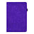 Custodia Portafoglio In Pelle Cover con Supporto L06 per Samsung Galaxy Tab S6 Lite 10.4 SM-P610 Viola