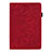 Custodia Portafoglio In Pelle Cover con Supporto L06 per Samsung Galaxy Tab S6 Lite 4G 10.4 SM-P615 Rosso