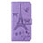 Custodia Portafoglio In Pelle Cover con Supporto L06 per Sony Xperia 8 Lavanda