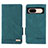 Custodia Portafoglio In Pelle Cover con Supporto L06Z per Google Pixel 8a 5G Verde