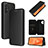 Custodia Portafoglio In Pelle Cover con Supporto L06Z per Samsung Galaxy M32 5G Nero