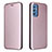 Custodia Portafoglio In Pelle Cover con Supporto L06Z per Samsung Galaxy M52 5G Oro Rosa