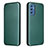 Custodia Portafoglio In Pelle Cover con Supporto L06Z per Samsung Galaxy M52 5G Verde