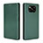 Custodia Portafoglio In Pelle Cover con Supporto L06Z per Xiaomi Poco X3 NFC Verde