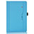 Custodia Portafoglio In Pelle Cover con Supporto L07 per Huawei MediaPad M6 8.4 Cielo Blu