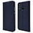 Custodia Portafoglio In Pelle Cover con Supporto L07 per Huawei P Smart (2019) Blu