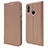 Custodia Portafoglio In Pelle Cover con Supporto L07 per Huawei P Smart (2019) Oro Rosa