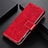 Custodia Portafoglio In Pelle Cover con Supporto L07 per Motorola Moto G9 Plus Rosso