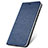 Custodia Portafoglio In Pelle Cover con Supporto L07 per Oppo A11X Blu