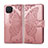 Custodia Portafoglio In Pelle Cover con Supporto L07 per Oppo Reno4 F Oro Rosa