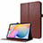 Custodia Portafoglio In Pelle Cover con Supporto L07 per Samsung Galaxy Tab S7 11 Wi-Fi SM-T870 Marrone