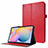 Custodia Portafoglio In Pelle Cover con Supporto L07 per Samsung Galaxy Tab S7 4G 11 SM-T875 Rosso