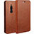 Custodia Portafoglio In Pelle Cover con Supporto L07 per Xiaomi Redmi 8 Arancione