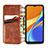 Custodia Portafoglio In Pelle Cover con Supporto L07 per Xiaomi Redmi 9 India