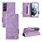 Custodia Portafoglio In Pelle Cover con Supporto L07Z per Samsung Galaxy S22 Plus 5G Viola