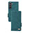 Custodia Portafoglio In Pelle Cover con Supporto L07Z per Samsung Galaxy S24 5G Verde