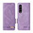 Custodia Portafoglio In Pelle Cover con Supporto L07Z per Samsung Galaxy Z Fold4 5G Viola