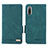 Custodia Portafoglio In Pelle Cover con Supporto L07Z per Sony Xperia Ace III Verde