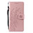 Custodia Portafoglio In Pelle Cover con Supporto L08 per Huawei P20 Oro Rosa