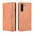Custodia Portafoglio In Pelle Cover con Supporto L08 per OnePlus Nord Arancione