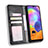 Custodia Portafoglio In Pelle Cover con Supporto L08 per Samsung Galaxy M21s