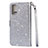 Custodia Portafoglio In Pelle Cover con Supporto L08 per Samsung Galaxy S20 5G Argento