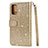 Custodia Portafoglio In Pelle Cover con Supporto L08 per Samsung Galaxy S20 5G Oro