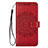 Custodia Portafoglio In Pelle Cover con Supporto L08 per Samsung Galaxy S20 Plus 5G Rosso