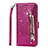 Custodia Portafoglio In Pelle Cover con Supporto L08 per Samsung Galaxy S20 Ultra 5G Rosa Caldo
