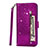 Custodia Portafoglio In Pelle Cover con Supporto L08 per Samsung Galaxy S20 Ultra 5G Viola